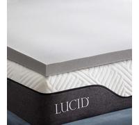 LUCID Sobrecolchon viscoelastico 120x200 cm | Con partículas de Carbón de Bambú | Grosor 5 cm |Topper para colchon