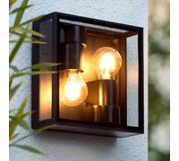 Lucide Aplique de exterior Dukan IP65, 2 luces