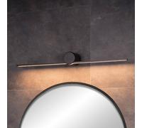 Lucide Aplique de pared LED Mizar, 60 cm, negro, IP44 EC:EPREL:868234