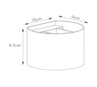 Lucide Aplique de pared LED Xio, redondo, latón envejecido
