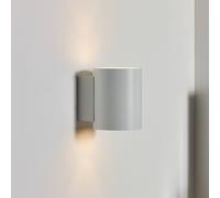 Lucide Aplique de pared Xera, blanco, Ø 8 cm, up/downlight, aluminio