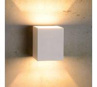 Lucide Aplique de pared Xera, blanco, 10 cm, up/downlight, aluminio
