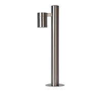 LUCIDE ARNE-LED - Lámpara baliza - Ø 6,3 cm - LED - GU10-1x5W 2700K - IP44 - Cromo mate