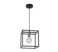 LUCIDE ARTHUR - Lámpara colgante - 1xE27 - Negro