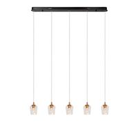 Lucide BERLIANE - Lámpara colgante - LED Regul. - 5x4W 2700K - Con módulo LED reemplazable - Transparente | Essential Transparente
