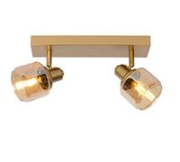 Lucide Foco de techo Bjorn, 2 luces, oro/latón