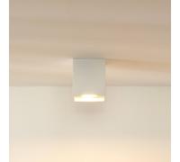 Lucide Bodi downlight de techo, angular, blanco, GU10, 1 luz, aluminio