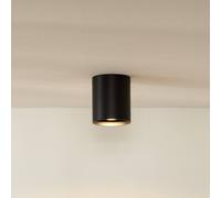 Lucide Bodi downlight de techo, redondo, negro, Ø 8 cm, 1 luz, aluminio