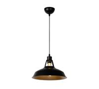 LUCIDE BRASSY-BIS - Lámpara colgante - Ø 31 cm - 1xE27 - Negro