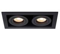 LUCIDE CHIMNEY - Foco empotrable en el suelo - 2xGU10 - Negro
