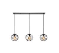 Lucide DANZA - Lámpara colgante - 3xE27 - Negro Negro