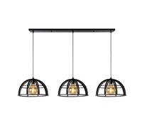 Lucide DIKRA - Lámpara colgante - Ø 40 cm - 3xE27 - Negro Negro