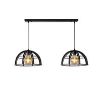 Lucide DIKRA - Lámpara colgante - 2xE27 - Negro Negro