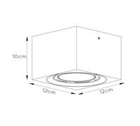 Lucide Downlight LED Fedler angular blanco