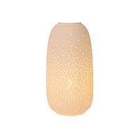 LUCIDE FLORES - Lámpara de mesa - Ø 17,5 cm - 1xE14 - Blanco