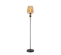 LUCIDE ILONA - Lámpara de suelo - Ø 34 cm - 1xE27 - Ámbar