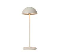 LUCIDE JOY - wiederaufladbare Tischlampe Außen - Akku-Batterie - Ø 12 cm - LED Dim. - 1x1,5W 3000K - IP54 - Weiß