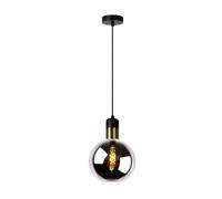 LUCIDE JULIUS - Lámpara colgante - Ø 20 cm - 1xE27 - Ahumado