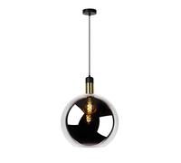 Lucide Lámpara colgante Julius, 1 luz, gris humo, Ø 40 cm