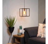 Lucide Lámpara colgante Arthur, 1 luz, negra