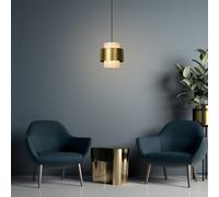 Lucide Lámpara colgante de cristal Firmin, Ø 30 cm