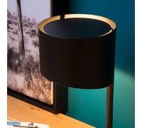 Lucide Lámpara de mesa Knulle de metal, negro