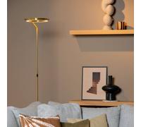 Lucide Lámpara de pie LED Celeste color dorado/latón Altura 174 cm Metal EC:EPREL:1876013