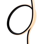 Lucide Lámpara de pie LED Flamingo, negra, RGB, acero, altura 127 cm