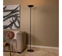 Lucide Lámpara de pie LED ZENITH, negra, altura 180 cm, metal, atenuable EC:EPREL:1840984