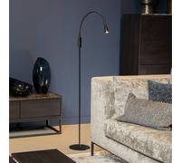 Lucide Lámpara de pie LED Zozy, negra, 3-StepDim, altura 145 cm, brazo flexible EC:EPREL:846062