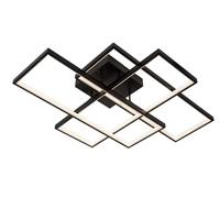 LUCIDE LOKERO - Lámpara de techo - LED Regul. - CCT - 1x60W 2700K/4000K - Negro
