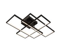 Lucide LOKERO - Lámpara de techo - LED Regul. - CCT - 1x60W 2700K/4000K - Negro Negro