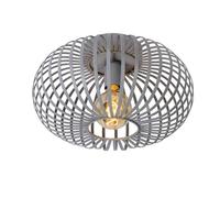 LUCIDE MANUELA - Lámpara de techo - Ø 39,5 cm - 1xE27 - Gris