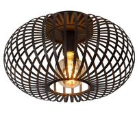 Lucide Plafón jaula Manuela, Ø 40 cm, negro