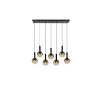 Lucide MARIUS - Lámpara colgante - 7xE27 - Negro Negro
