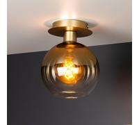 Lucide Marius plafón, dorado, 1 luz, cristal