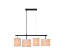 Lucide MAYA - Lámpara colgante - 4xE27 - Beige Beige