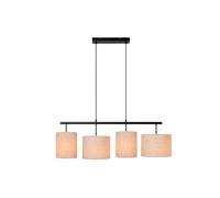 Lucide MAYA - Lámpara colgante - 4xE27 - Beige Beige