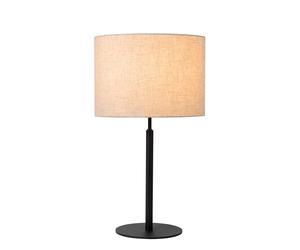 LUCIDE MAYA - Lámpara de mesa - Ø 26 cm - 1xE27 - Beige