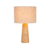 LUCIDE NIMUE - Lámpara de mesa - Ø 30 cm - 1xE27 - Taupe