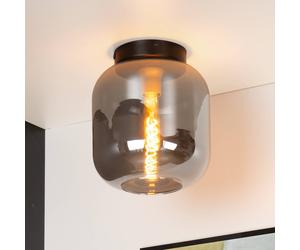 Lucide Plafón Joanet con vidrio humo, Ø 25 cm
