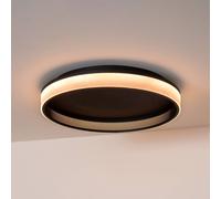 Lucide Plafón LED ESTREJA, negro, Ø 40 cm, CCT, stepdim EC:EPREL:1858265