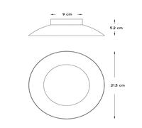Lucide Plafón LED Foskal en blanco, Ø 21,5 cm EC:EPREL:857793