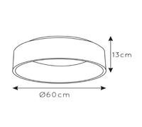 Lucide Plafón LED Talowe, blanco, Ø 60 cm EC:EPREL:894771
