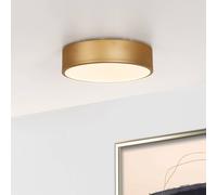 Lucide Plafón LED Unar, dorado mate, Ø 20 cm