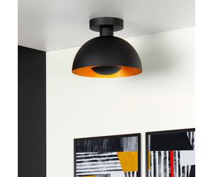 Lucide Plafón Siemon de acero, Ø 25 cm, negro