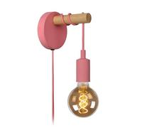 LUCIDE POLA - Lámpara de pared Infantil - Ø 12 cm - 1xE27 - Rosa