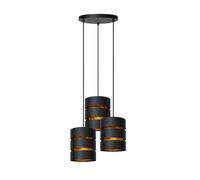 Lucide ROSAS - Lámpara colgante - Ø 43 cm - 3xE27 - Negro Negro