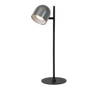 LUCIDE SKANSKA RECH - Lámpara de escritorio recargable para interior/exterior - batería/batería - LED Dim. - CCT - 1 x 3 W 3000 K/6000 K - IP44 - hierro fundido gris
