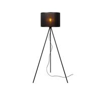 Lucide TAGALOG - Lámpara de suelo - Ø 55 cm - 1xE27 - Negro Negro